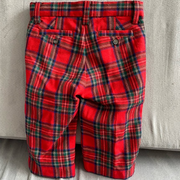 Janie and Jack Tartan Slacks, 6-12mo - Picture 2 of 3